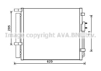 AVA QUALITY COOLING hy5343d -  Конденсатор, кондиционер